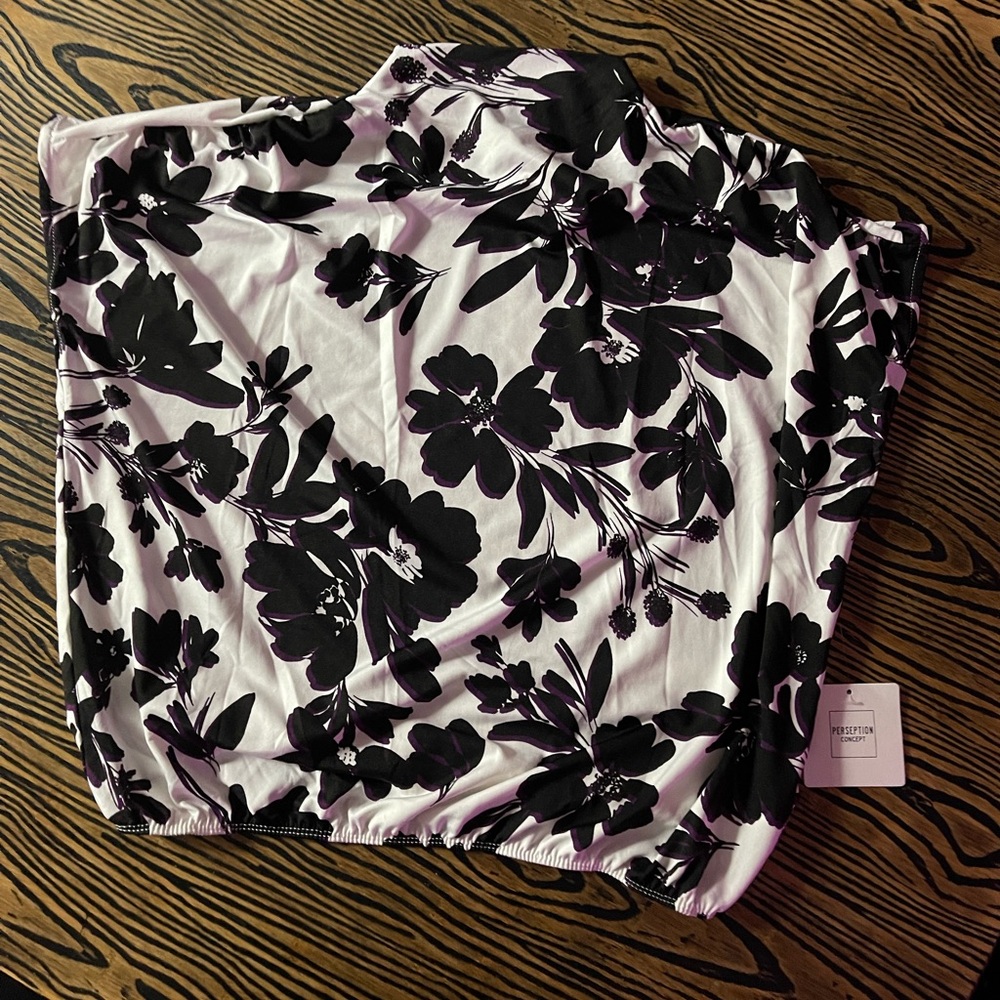 Perseption Floral Knit Blousr
